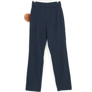 Spanx Perfect Pant‎ Pinstripe Slim Straight High Rise Size Small Pull On Career